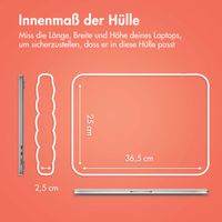 imoshion Puffer Laptop Hülle 15-16 Zoll - Laptop Sleeve - Apricot Crush Orange