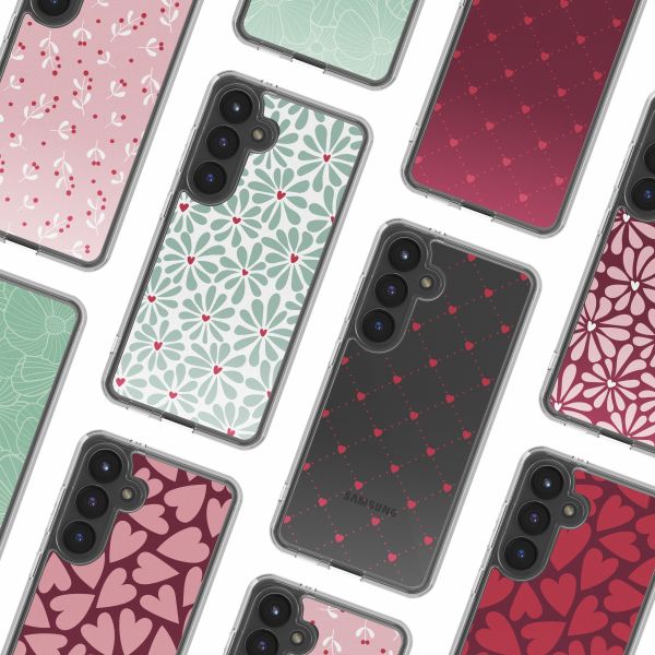 imoshion Design Hülle Samsung Galaxy S24 - Bloom Love Sage Green