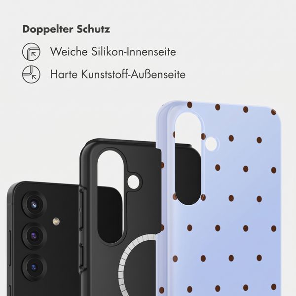 Selencia Vivid Rückabdeckung mit MagSafe Samsung Galaxy S25 - Happy Dots Digital Sky