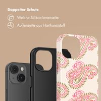 Selencia Vivid Back Cover Apple iPhone 14 - Paisley Blush