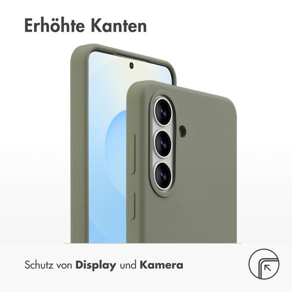 Accezz Liquid Silikoncase mit MagSafe Samsung Galaxy S26 Plus - Cooper Green
