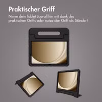imoshion Schutzhülle mit Handgriff kindersicher Samsung Galaxy Tab A11 Plus / A9 Plus - Schwarz