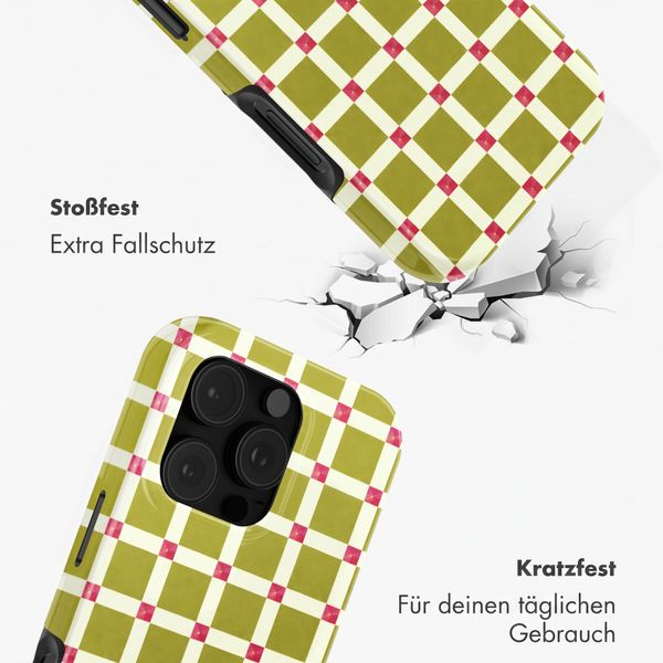 Selencia Vivid Rückabdeckung mit MagSafe Apple iPhone 16 Pro - Check This Olive