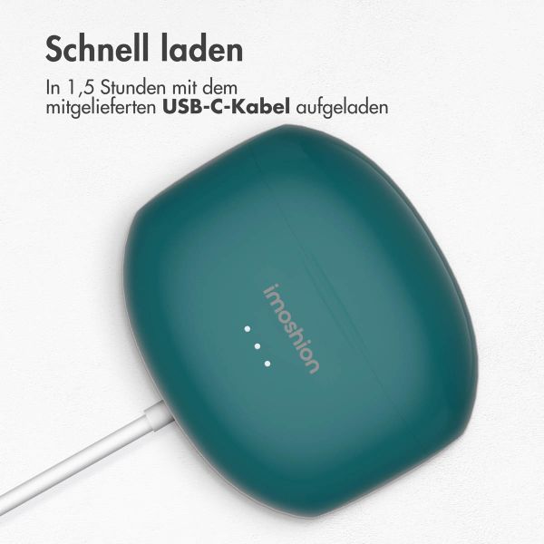imoshion Aura Pro Kabellose In-Ear-Kopfhörer - Aktive Geräuschunterdrückung (ANC) - Petrol Green