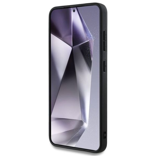 Guess 4G Metal Logo Saffiano Backcover Samsung Galaxy S25 Plus - Braun