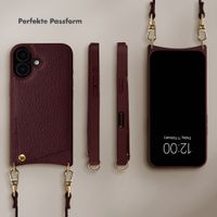 Selencia Nova HandyHülle mit Kordel und Kartenhalter Apple iPhone 17 - Bold Burgundy