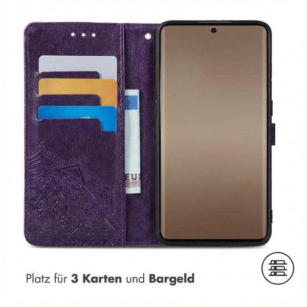 imoshion Mandala Klapphülle Motorola Edge 50 Ultra - Violett