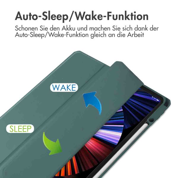 imoshion Trifold Hardcase Klapphülle Apple iPad Pro 12.9 (2018/2020/2021/2022) - Grün