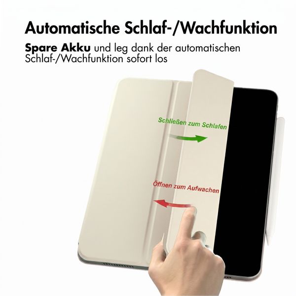 imoshion Magnetic Klapphülle Apple iPad Air 11 Zoll (2026) M4 / (2025) M3 / (2024) M2 / Air 5 (2022) / Air 4 (2020) - Beige