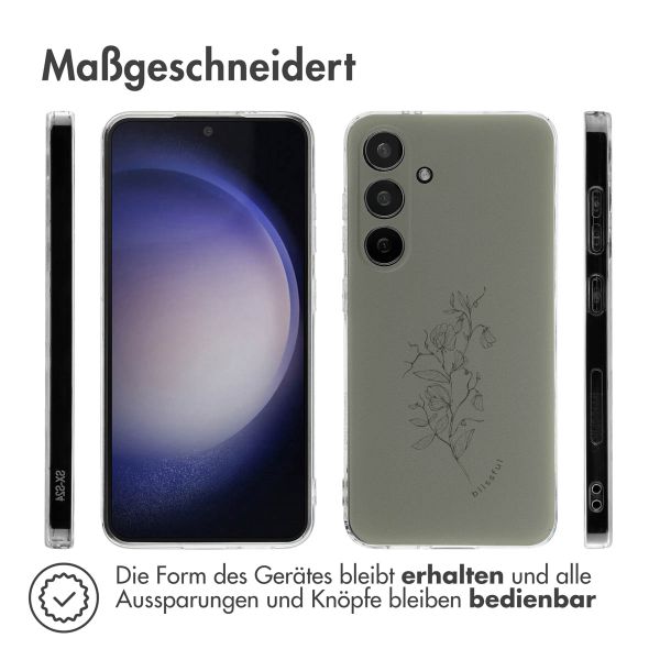 imoshion Design Hülle Samsung Galaxy S24 - Floral Green