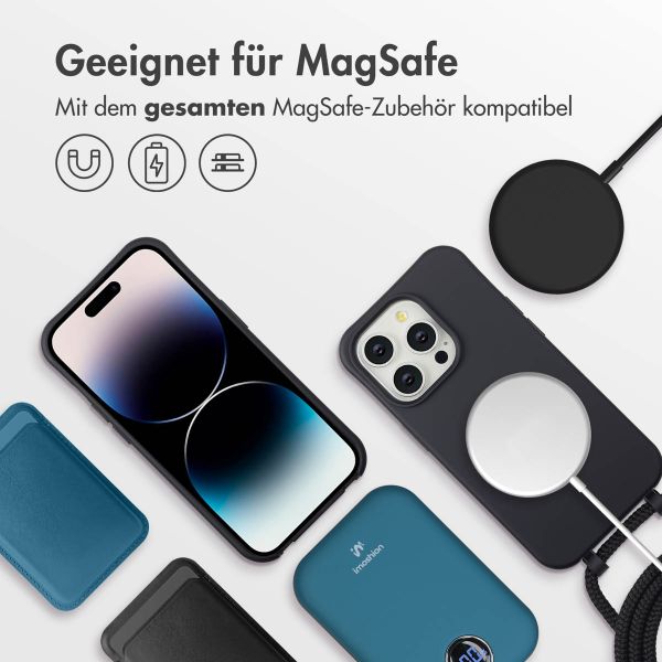 imoshion Color Backcover mit abnehmbarem Handykette und MagSafe Apple iPhone 14 Pro - Schwarz