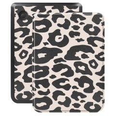 imoshion Design Slim Hard Case Klapphülle Kobo Clara Colour / BW - Leopard