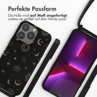 imoshion Silikonhülle design mit Band für das iPhone 13 Pro - Sky Black