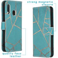 imoshion Design TPU Klapphülle Samsung Galaxy A20e - Blue Graphic