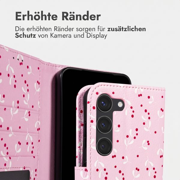 imoshion Design Klapphülle Samsung Galaxy S23 - Blush Berries