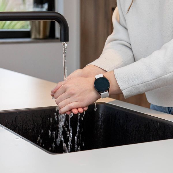 imoshion Silikon Sportarmband für Oppo Watch 46 mm - Weiß