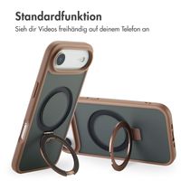 Accezz Ring Stand Backcover mit MagSafe Apple iPhone Air - Braun