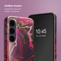 Selencia Vivid Back Cover Samsung Galaxy S24 - Marble Purple