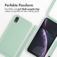 imoshion Silikonhülle mit Band für das iPhone Xr - Mintgrün