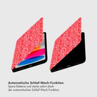 Selencia Vivid Klapphülle Apple iPad 11 (2025) 11 Zoll A16 / iPad 10 (2022) 10.9 Zoll - Wild Spots Lipstick