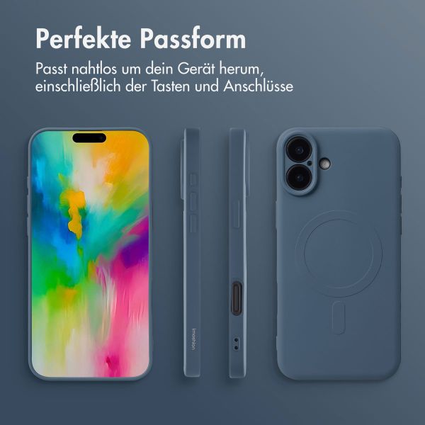 imoshion Color Back Cover mit MagSafe für das iPhone 16 Plus - Dunkelblau