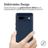 imoshion Brushed Back Cover Google Pixel 7a - Dunkelblau