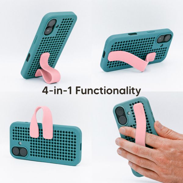 Callbuddy Multifunktionales Armband für das Apple iPhone 17 / 17e / 16e / 15 / 14 / 13 - Pink