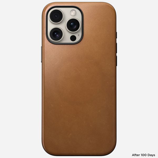 Nomad Modern Leather Case für das iPhone 16 Pro Max - English Tan