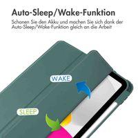 imoshion Trifold Hardcase Klapphülle Apple iPad 11 (2025) 11 Zoll A16 / iPad 10 (2022) 10.9 Zoll - Grün