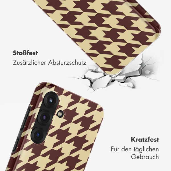 Selencia Vivid Rückabdeckung mit MagSafe Samsung Galaxy S25 - Pied-de-Poule