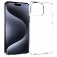 Accezz Clear TPU Backcover Apple iPhone 15 Pro Max - Transparent