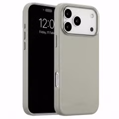 Accezz MagSafe Leather Backcover Apple iPhone 18 Pro / 17 Pro - Light Grey