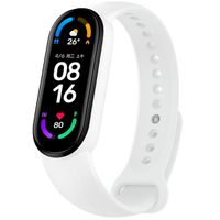 imoshion Silikonarmband für das Xiaomi Mi Band 5 / 6 - Weiß