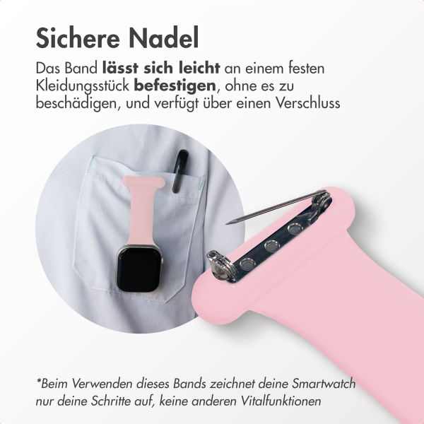 imoshion Pflegekräfte Silikonarmband für das  Apple Watch Series 1 t/m 11 / SE / Ultra (44/45/46/49 mm) - Rosa