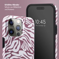 Selencia Vivid Tough Back Cover für das iPhone 15 Pro Max - Trippy Swirl Dark Rose