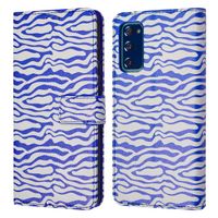 imoshion Design Klapphülle Samsung Galaxy S20 FE - White Blue Stripes