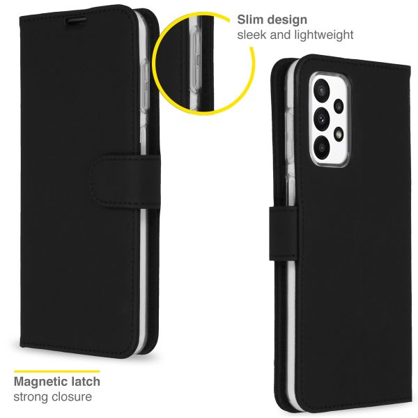 Accezz Wallet TPU Klapphülle Samsung Galaxy A23 (5G) - Schwarz