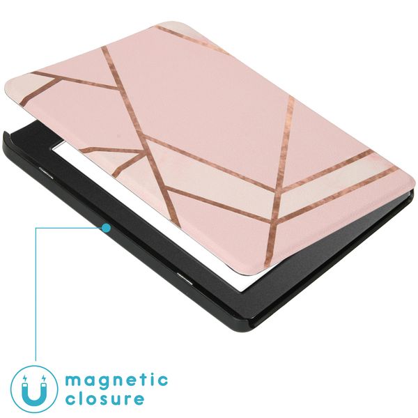 imoshion Design Slim Hard Case Klapphülle Tolino Page 2 - Pink Graphic