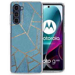 imoshion Design Hülle für das Motorola Moto G200 - Blue Graphic