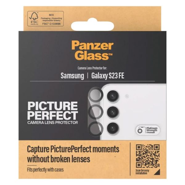 PanzerGlass Kameraprotektor aus Glas für das Samsung Galaxy S23 FE