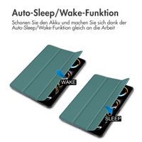 imoshion Trifold Klapphülle Apple iPad Pro 11 (2024) M4 - Dunkelgrün