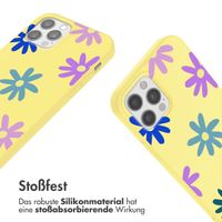 imoshion SilikonHülle design mit Band Apple iPhone 12 (Pro) - Yellow Flower Distance