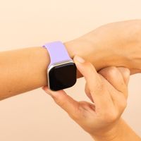 imoshion Silikon-Armband⁺ für  Apple Watch Series 1 t/m 9 / SE (38/40/41 mm) | Series 10 / 11 (42 mm) - Größe S/M - Lila / Lilac