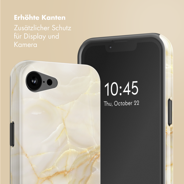 Selencia Vivid Rückabdeckung mit MagSafe Apple iPhone 16e - Golden Beige Marble