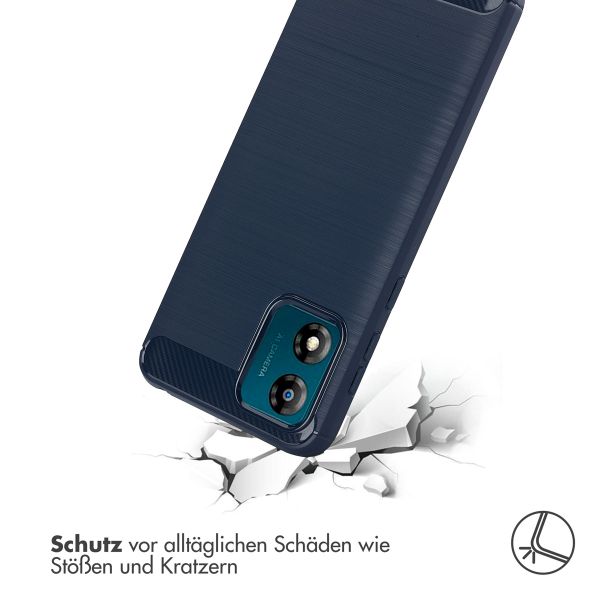 imoshion Brushed Back Cover Motorola Moto E13 - Dunkelblau