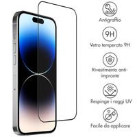 Accezz Full Cover Screen Protector aus gehärtetem Glas Apple iPhone 15 Pro