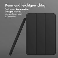 Accezz Smarte Klapphülle aus Silikon für das iPad 9 (2021) 10.2 / iPad 8 (2020) 10.2 / iPad 7 (2019) 10.2 - Schwarz