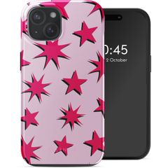 Selencia Vivid Rückabdeckung mit MagSafe Apple iPhone 15 - Stars Rubine Red Light Pink