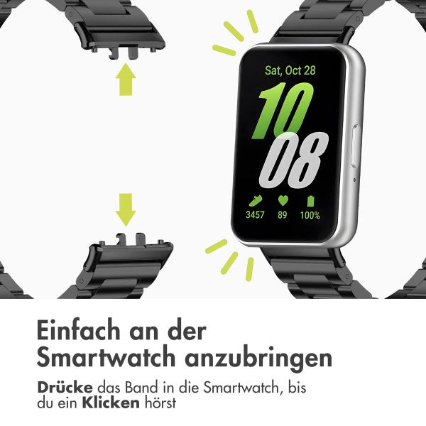 imoshion Edelstahlarmband für das Samsung Galaxy Fit 3 - Schwarz