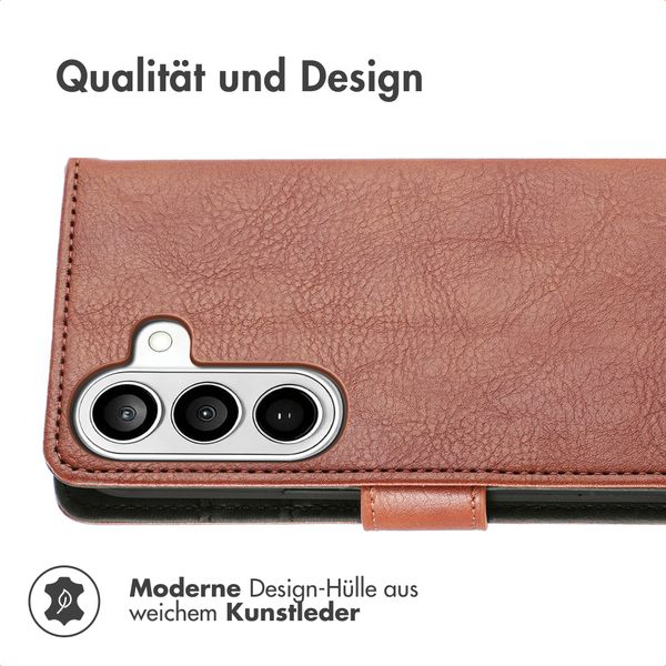 imoshion Luxuriöse Klapphülle Samsung Galaxy S26 - Braun